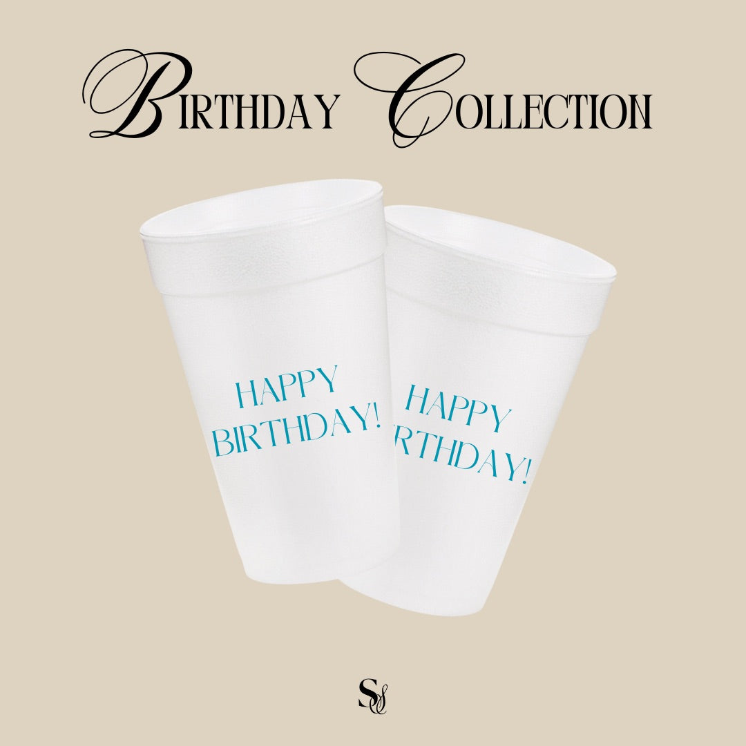 Blue Happy Birthday